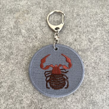 刺繍キーホルダー■カニムシ■