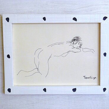 裸婦デッサン（額装）