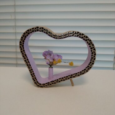 D－heart 　段ボール　ペーパークラフト