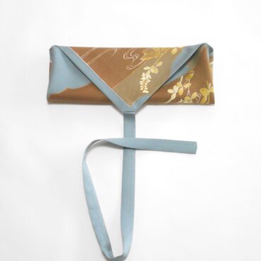 弽づつみ　グレー色留　秋草