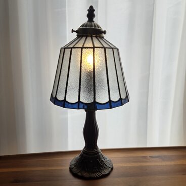 選べるライト【真夜中】ステンドグラス　置き型　　LED コンセントタイプ