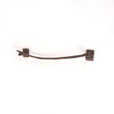 【温泉流木】流木で作った柿渋タオル掛け001両乗せスマイル タオルハンガー タオルラック 流木インテリア