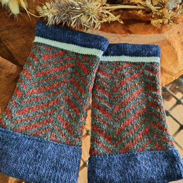 ギフト アームウォーマー  / クリスマス プレゼント 贈り物 マフラー 手袋 ウール 編み物