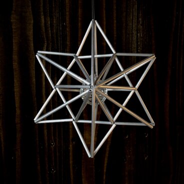 ヒンメリ「ヘキサグラム　六芒星」ミニサイズ星型　オプションでサンキャッチャー　幾何学オブジェ　クリスマスオーナメント