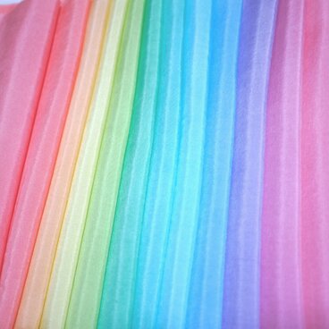 A-01）正絹胴裏（着物の裏地）　手染め　12色12枚　はぎれセット　ビビット　つまみ細工用布