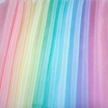 A-02）正絹胴裏（着物の裏地）　手染め　12色12枚　はぎれセット　カラフルポップ　つまみ細工用布