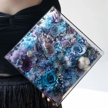 プリザーブド、フラワー、アレンジメント、美の形、ドライフラワー、薔薇 ローズ、結婚祝い 記念日、誕生日