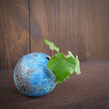 惑星の花入れ no.3 mixed blue