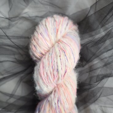 アルパカもふもふ糸｜74g/57m｜引き揃え糸｜手紡ぎ糸
