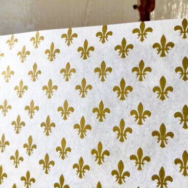 U.S.A. ヴィンテージ包装紙【フルール・ド・リス】DA-WP091