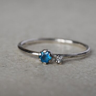 トキメキ〜ネオンブルーアパタイト・ホワイトサファイア〜