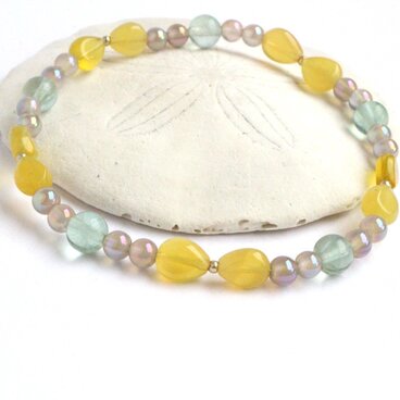 イエローオパール Ribbon　Slim　ブレスレット