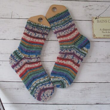 　冷え取りソックス ショートタイプ　Opal Hundertwasser 4053