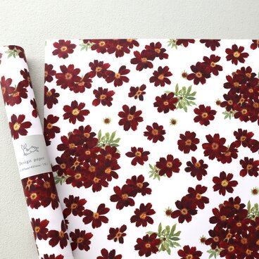 デザインペーパー チョコレートコスモス