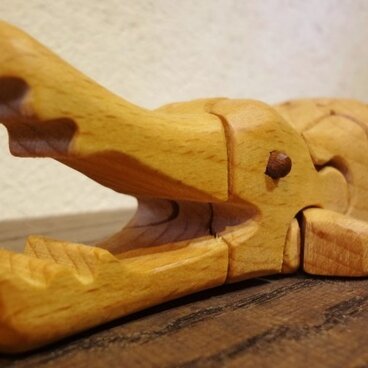 木の立体動物パズル「ani-woods」わに