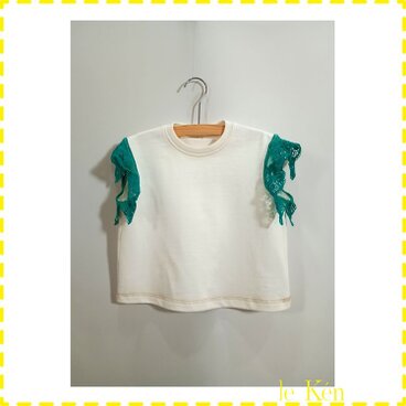 ◉sale◉　[69-2] le T-shirt à manches en dentelle [キッズ商品]