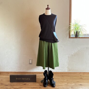 リネン「モス」　70ｃｍ丈