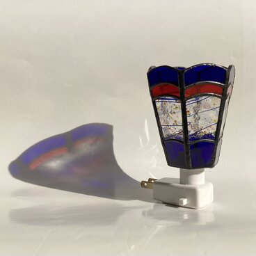 足元ランプ六面（青）