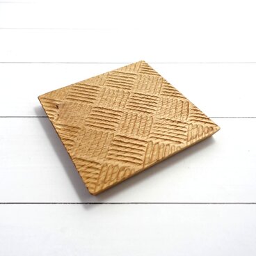 木彫プレート 栗(クリ) ナチュラル