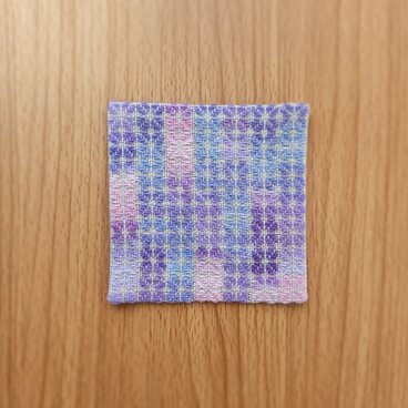 コースター　四ツ葉　青&紫