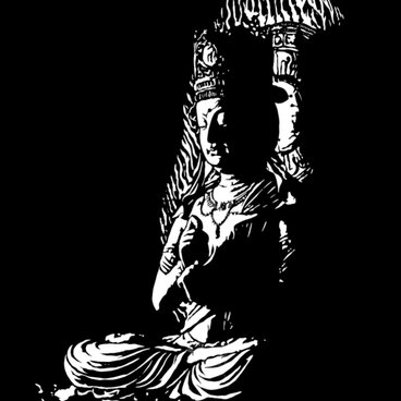 大日如来切り絵　A3サイズ