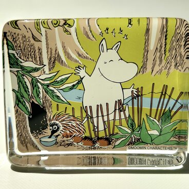 Iittala イッタラ ムーミン ガラスカード Moomintroll