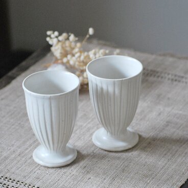 ワインカップ　しのぎ　ホワイト