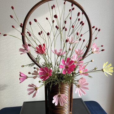 粘土の花　コスモス