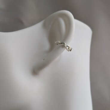 のこぎり波 “sawtooth wave”【波形イヤーカフ】silver925