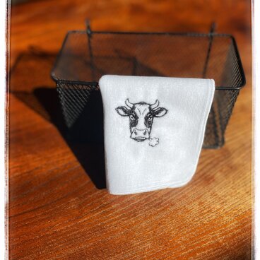 MOW牛の小さなタオルハンカチ