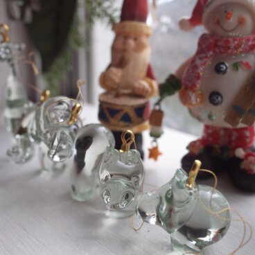 X’mas ⭐︎ SWAZIGLASS アニマル オーナメント (Hippo)