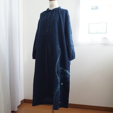 HUIS　おへそリネンワンピース