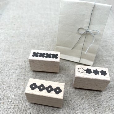 花柄のはんこ（小）