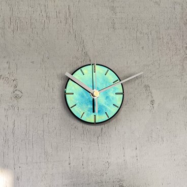 ひかりを楽しむ掛け時計〈月光〉9cm｜ちいさなアート時計｜クリスマスギフト・新築祝いに｜輝きを与える光のインテリア｜No.5