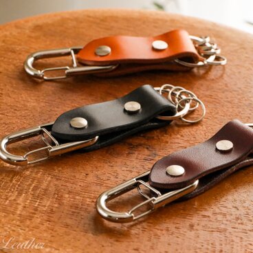 《MIYABI》レザーカラビナキーホルダー　《3colors》