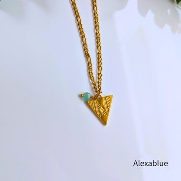 Ethereal Blue グランディディエライト × トライアングル エスニックネックレス｜静寂と自由をまとう天然石ジュエリー