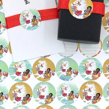 2026年午年　神馬　年賀シール6種４８枚