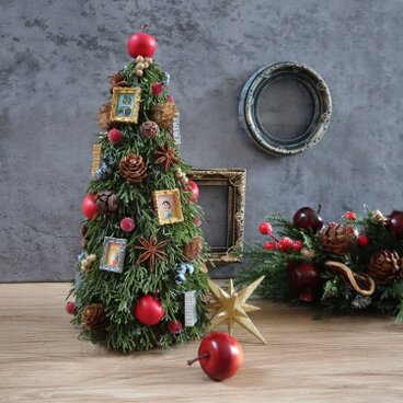 '25 クリスマス りんごの木美術館 ★クリスマスツリー29cm