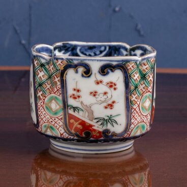 古伊万里 染錦 松竹梅文 向付 江戸後期 E1688 個体B