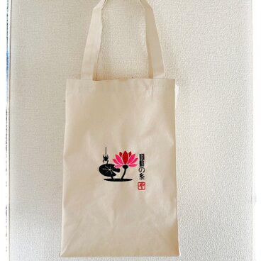 "蜘蛛の糸"ペーパーバッグ型トート キャンバス ショッパートート