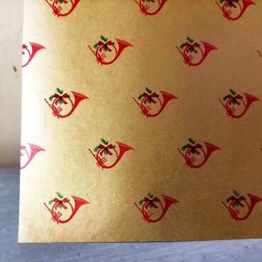 U.S.A. ヴィンテージ包装紙【小さなホルン】DA-WP097