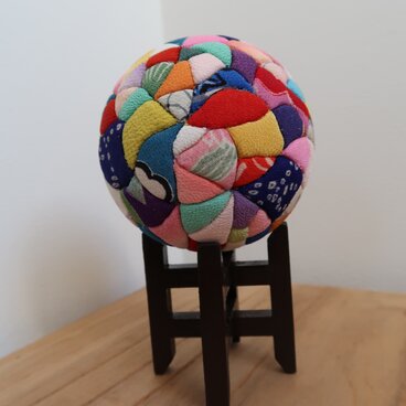 木目込み毬　with  スタンド