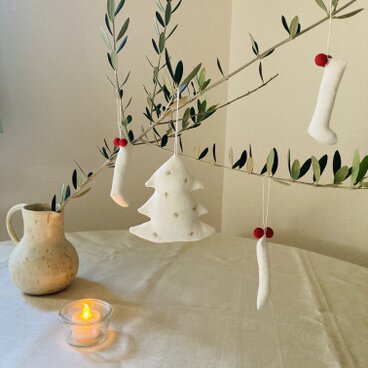 クリスマスオーナメント Xmas tree White