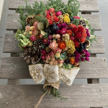 森のクリスマススワッグ4