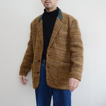 ジョルジュ・レッシュ 1980年代 ヴィンテージ 2トーン ウールテーラードジャケット メンズ Itokin