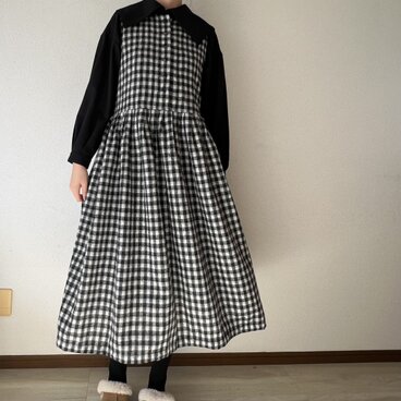 ウールガーゼ・ノースリーブワンピース