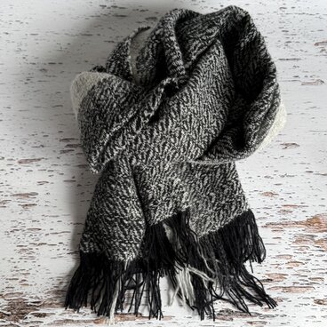 羊毛マフラー　スノーフレーク