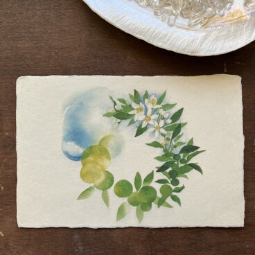 和紙の絵葉書【芳香】ポストカード