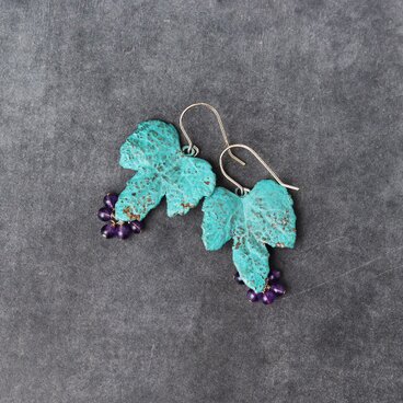 野葡萄 ピアス/イヤリング