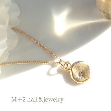 送料無料☆スター☆マットなゴールドモチーフ ネックレス
